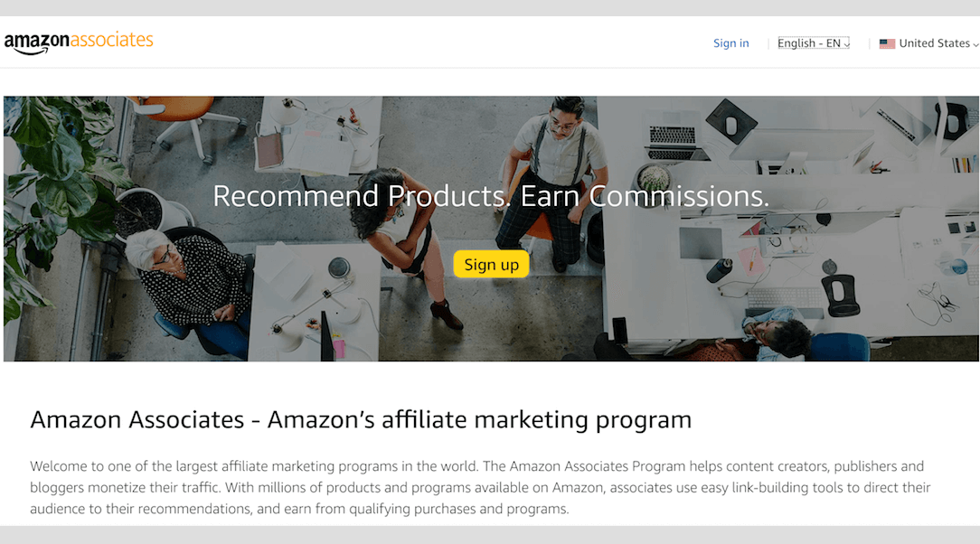 amazon affiliate program