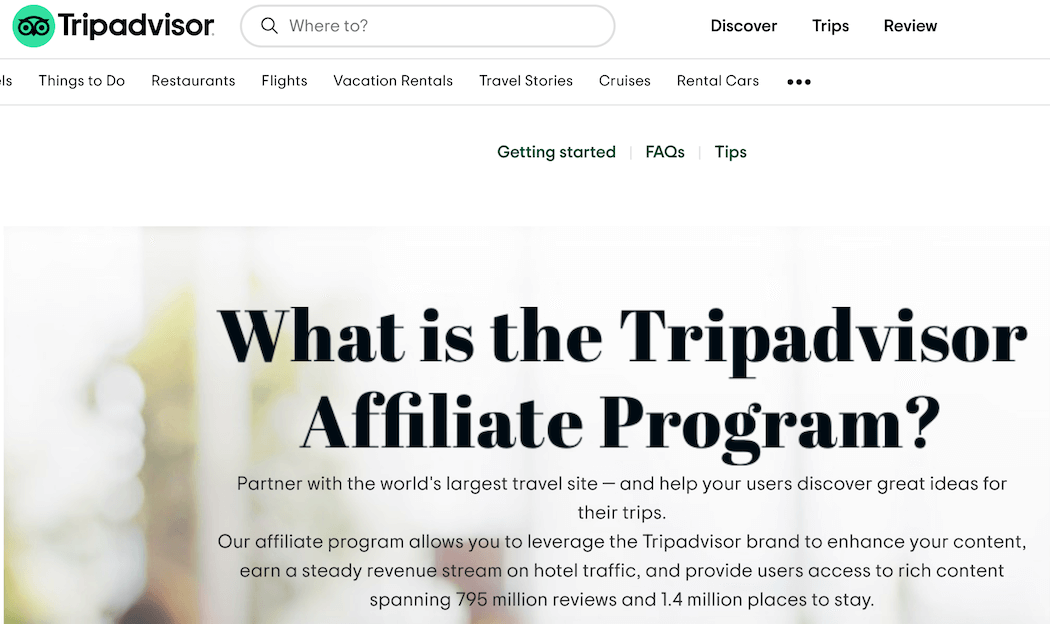 tripadvisor affiliate program